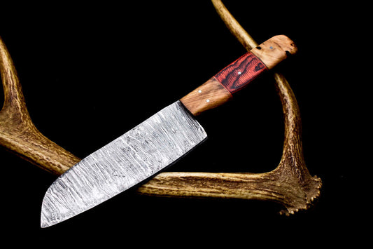 12" Handmade Damascus Steel Kitchen Chef Knife – Full Tang, Hand Forged