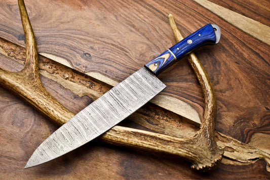 12" Premium Handmade Damascus Steel Kitchen Chef Knife – Full Tang