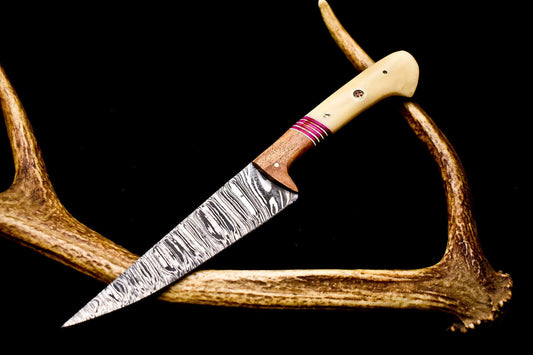 12" Premium Handmade Damascus Steel Kitchen Chef Knife – Full Tang, High Carbon Blade