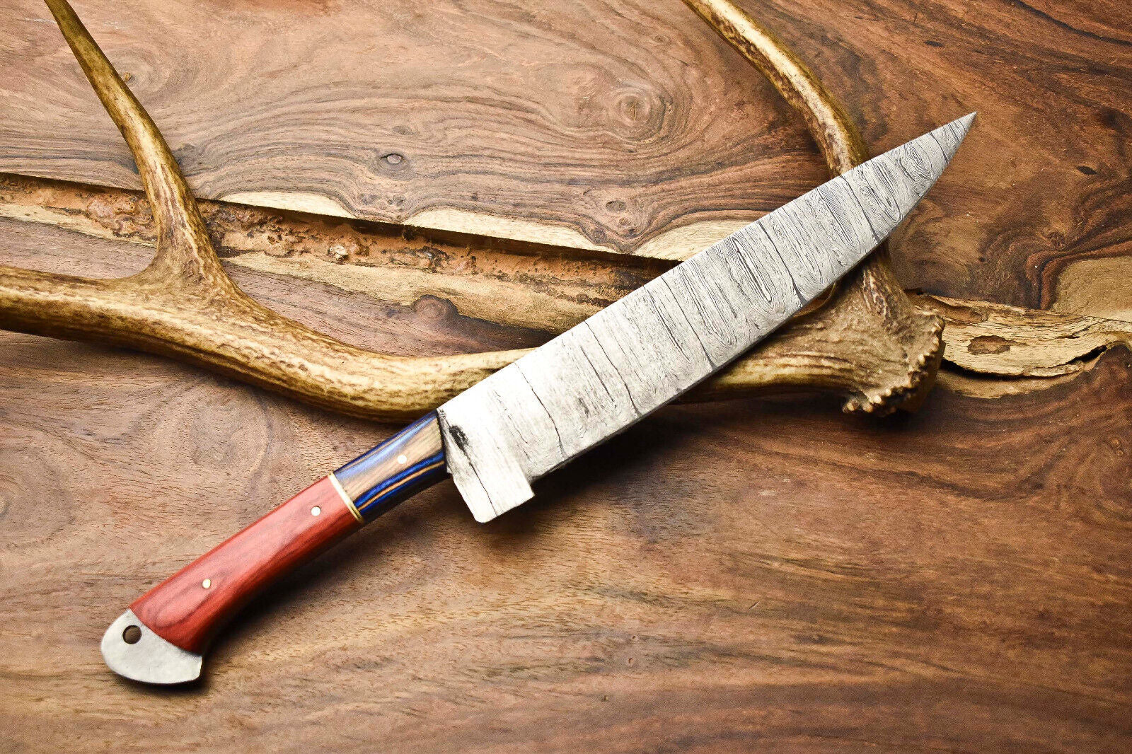 12 inch Handmade Damascus Steel Blade Kitchen Chef Full Tang Knife
