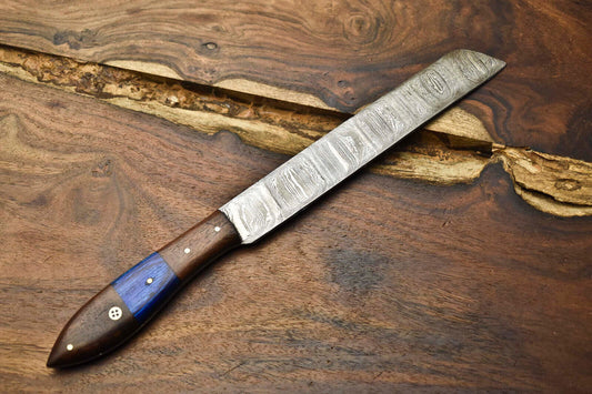 13.0" Handmade Damascus Steel Kitchen Chef Knife – Full Tang 