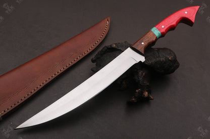 13.5" Custom Handmade D2 Steel Fillet Hunting Knife Best Fillet Knife & Custom Fillet Knife