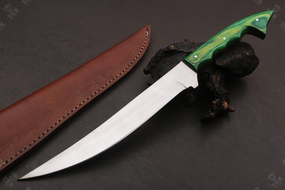 13.5" Custom Handmade D2 Steel Fillet Hunting Knife Best Fillet Knife & Fillet Knife for Fishing