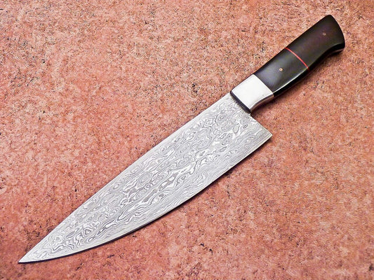13" Handmade Professional Damascus Steel Chef Knife with Resin Handle

