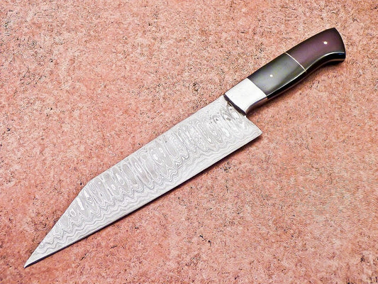 13" Professional Chef Knife Damascus Blade Kitchen Knife Resin Handle