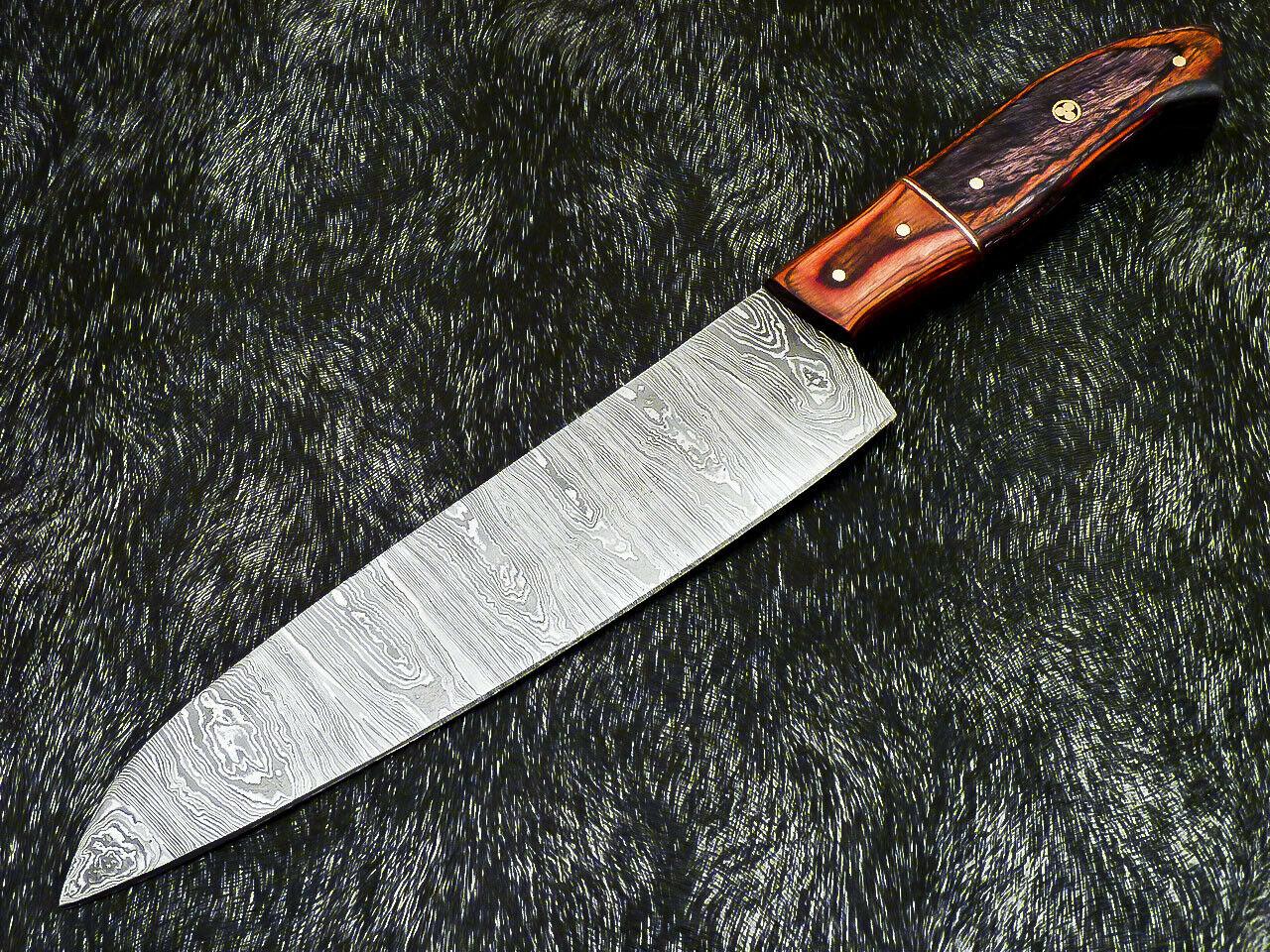 13" Professional Handmade Damascus Chef Knife with Pakkawood Handle Damascus Steel Knife