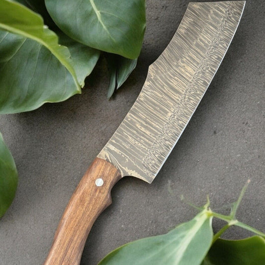 15 Inch Handmade Damascus Steel Bowie Knife with Pakka Wood Handle for Hunting and Camping