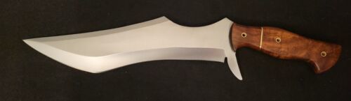 19" Handmade D2 Steel Big Bowie Knife | Full Tang Hunting Predator Knife