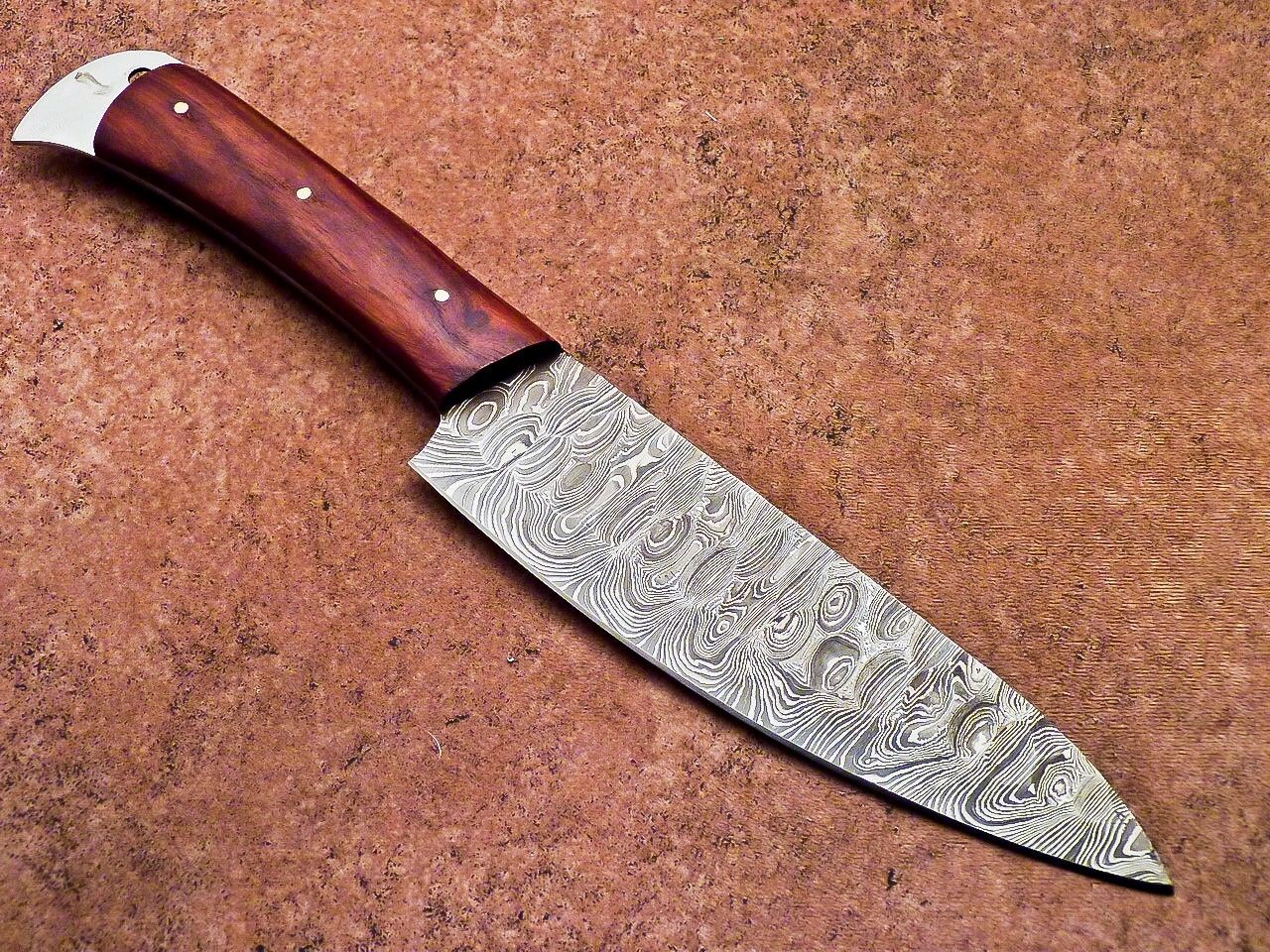 12" Chef Knife Damascus Blade Kitchen Knife, Hunting Knife
