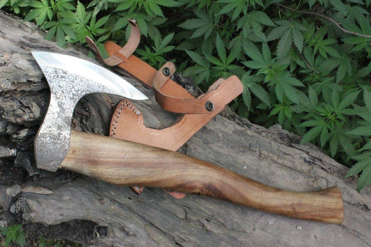 Custom Hand-Forged Viking Birded Hawk | 1095 High Carbon Steel Tomahawk Head