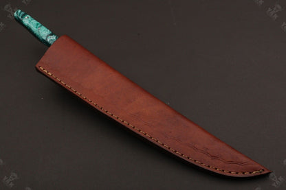 14" Custom Handmade D2 Steel Best Fillet Knife Fish Fillet Knife With Resin Handle
