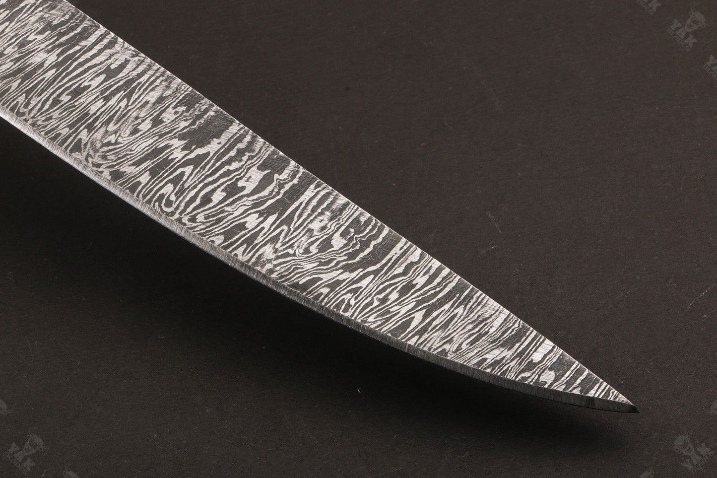 13" Handmade Damascus Fillet Knife Fire Damascus Steel Fillet Knife W/Sheath