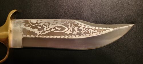 Handmade D2 Steel Hunting Bowie Knife | 16" Stag Crown Handle with Leather Sheath