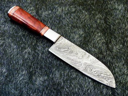11" Custom Hand Forged Damascus Steel Chef Knife | Kitchen Knife