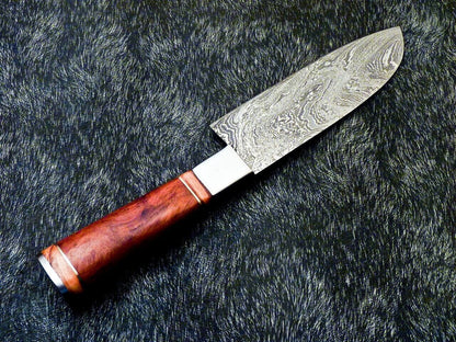 11" Custom Hand Forged Damascus Steel Chef Knife | Kitchen Knife