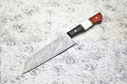 Cutlery Salvation Handmade Damascus Steel Kitchen Full Tang Chef Knife – 384 Layer Forged Blade