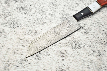Cutlery Salvation Handmade Damascus Steel Kitchen Full Tang Chef Knife – 384 Layer Forged Blade