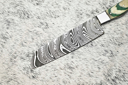 Fine Custom Handmade Damascus Steel Blade Chef Knife Full Tang Sport Knife