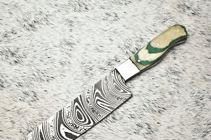 Fine Custom Handmade Damascus Steel Blade Chef Knife Full Tang Sport Knife
