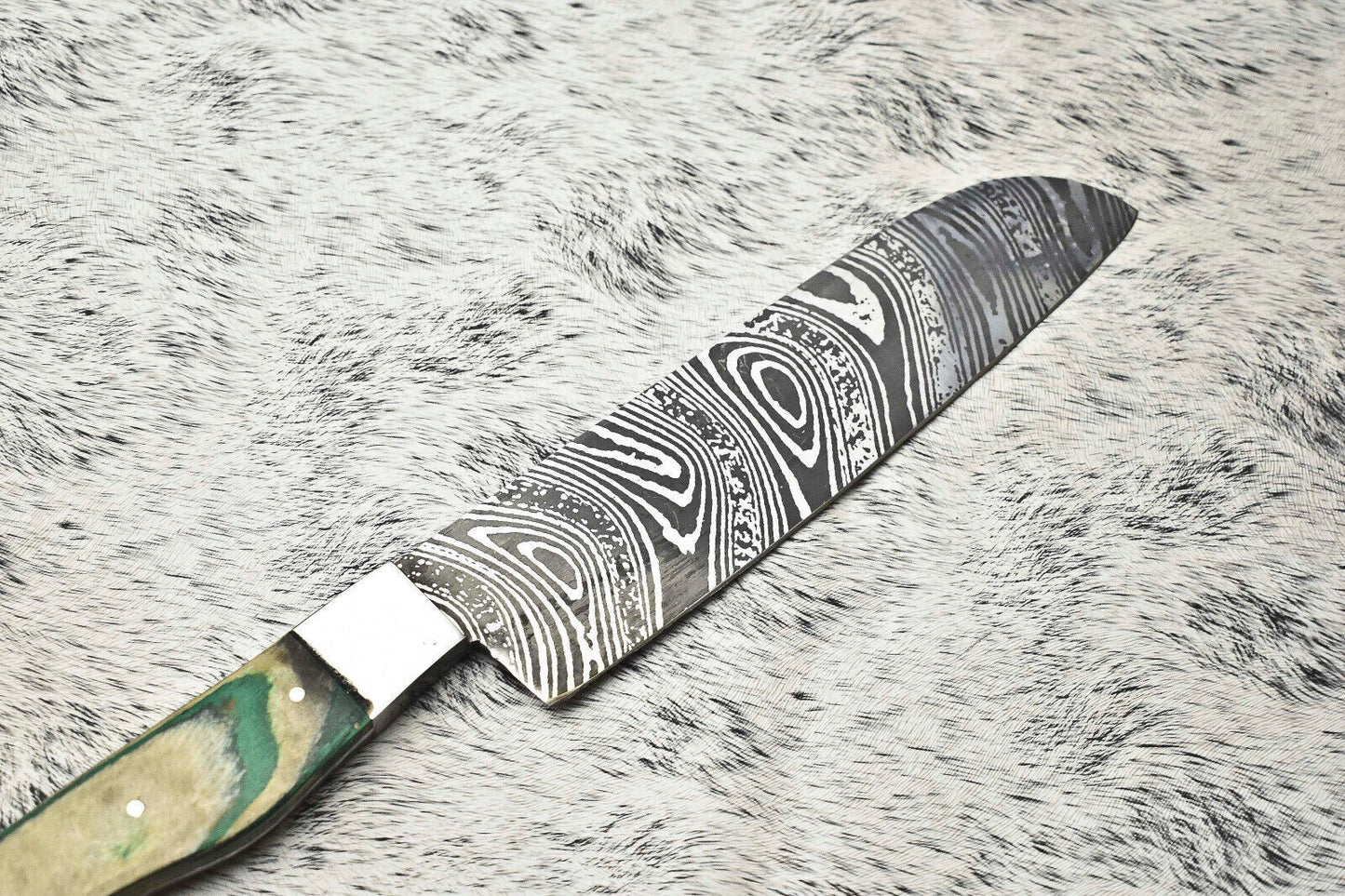 Fine Custom Handmade Damascus Steel Blade Chef Knife Full Tang Sport Knife