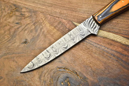 Custom Handmade Damascus Chef Knife – Full Tang Sport Kitchen Knife with 384-Layer Steel
