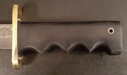 Handmade D2 Steel Hunting Bowie Knife with Micarta Handle