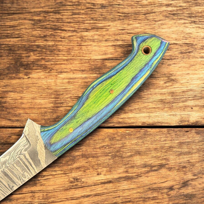 12" Handmade Knife Premium Damascus Fillet Knife & Kitchen Fillet Knife With wood handle