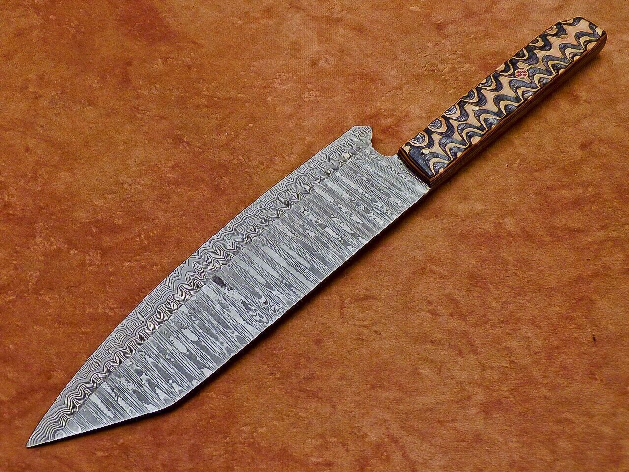 13" Professional Chef Kitchen Knife Damascus Blade "HARD WOOD"