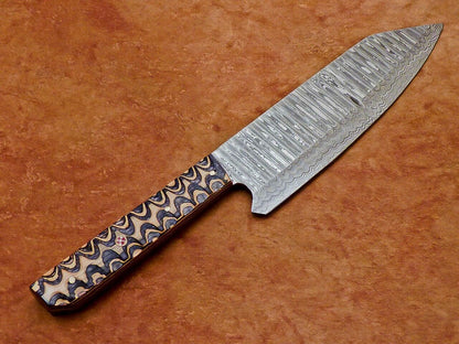 13" Professional Chef Kitchen Knife Damascus Blade "HARD WOOD"
