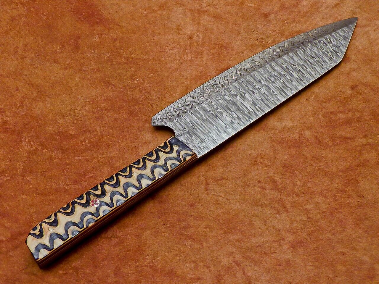 13" Professional Chef Kitchen Knife Damascus Blade "HARD WOOD"