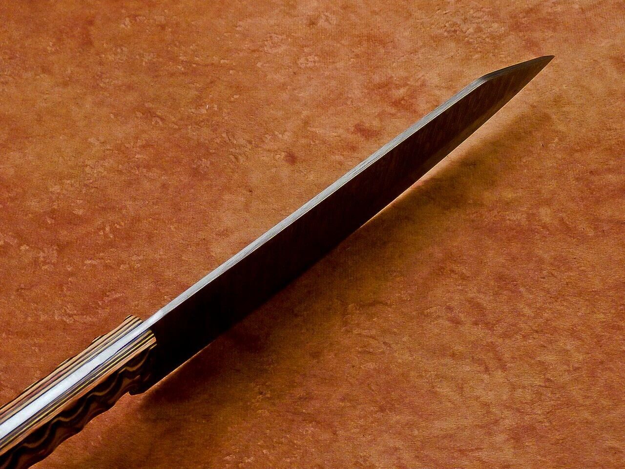 13" Professional Chef Kitchen Knife Damascus Blade "HARD WOOD"
