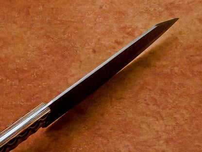 13" Professional Chef Kitchen Knife Damascus Blade "HARD WOOD"