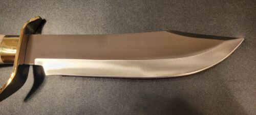 Handmade D2 Steel Hunting Bowie Knife with Stag Crown Handle | Full Tang Outdoor Knife