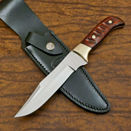 Handmade D2 Steel Full Tang Bowie Knife | 12" Hunting & Outdoor Sport Blade