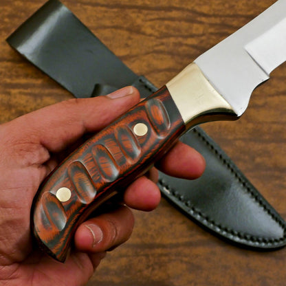 Handmade D2 Steel Full Tang Bowie Knife | 12" Hunting & Outdoor Sport Blade