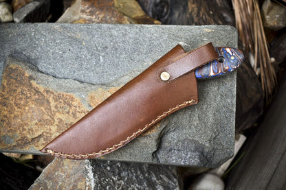Limited Edition Twist Damascus Skinner Knife Micarta Handle Custom Forged