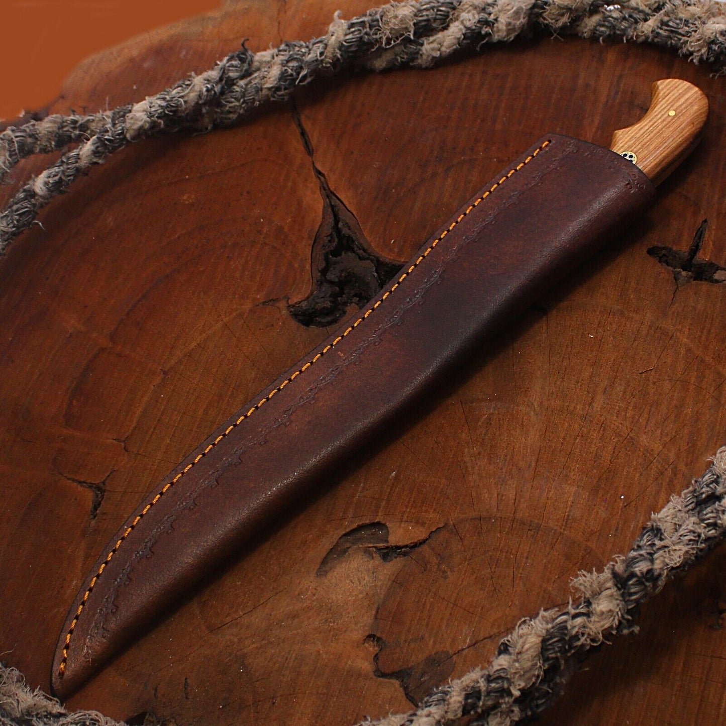 CUSTOM HANDMADE DAMASCUS STEEL FILLET CHEF BRISKET KITCHEN HUNTING KNIVE