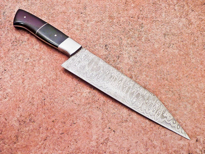 13" Professional Chef Knife Damascus Blade Kitchen Knife Resin Handle