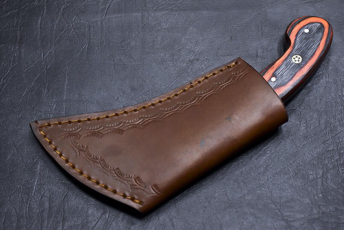 Hand Forged Damascus Karambit Full Tang Karambit Damascus Steel With Resin and Wood Handle