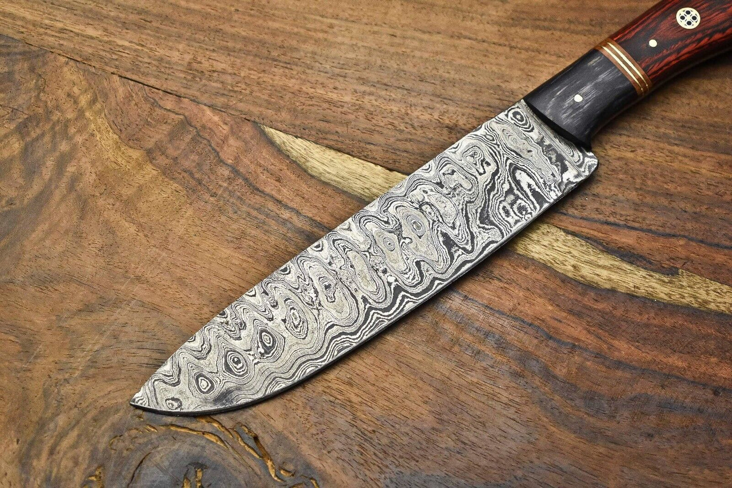 Exclusive Handmade Damascus Steel Full Tang Chef Knife – Rare Artisan Blade