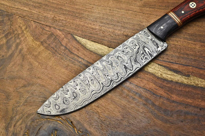Exclusive Handmade Damascus Steel Full Tang Chef Knife – Rare Artisan Blade