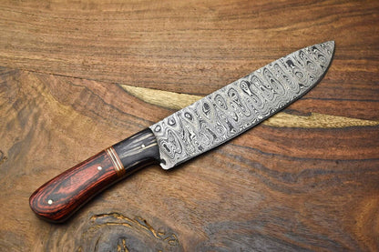 Exclusive Handmade Damascus Steel Full Tang Chef Knife – Rare Artisan Blade