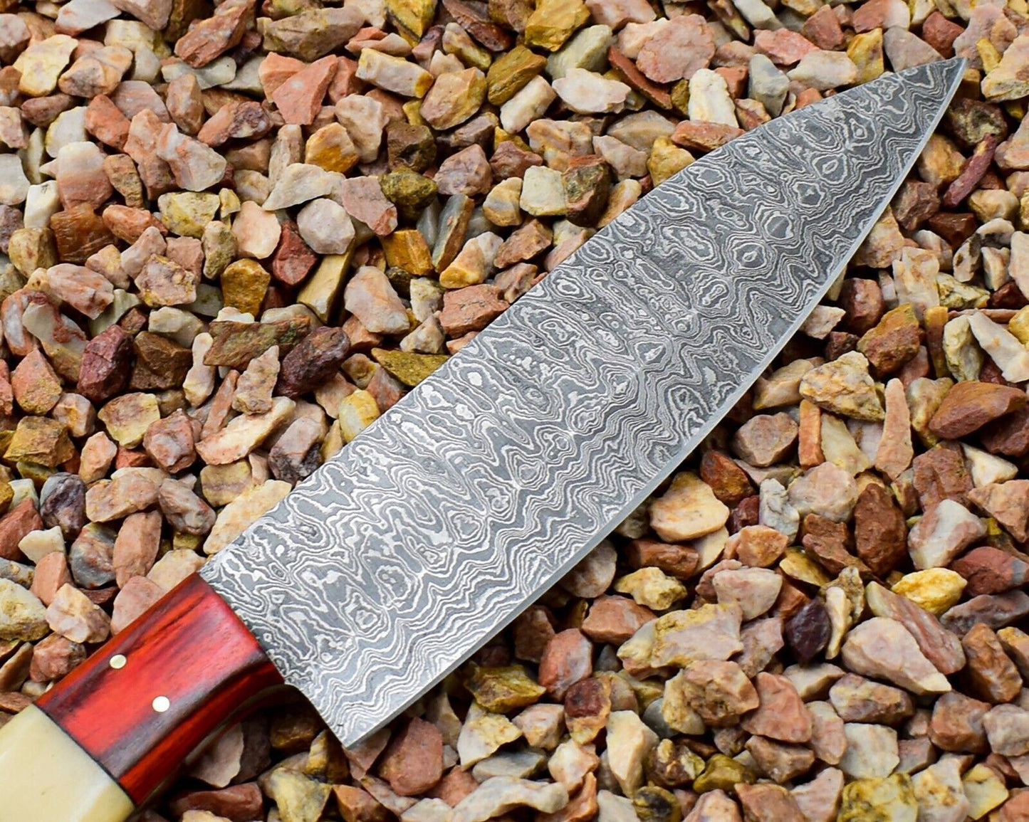 Premium Quality Professional Chef Knife | Handmade Damascus Steel with Bone Handle