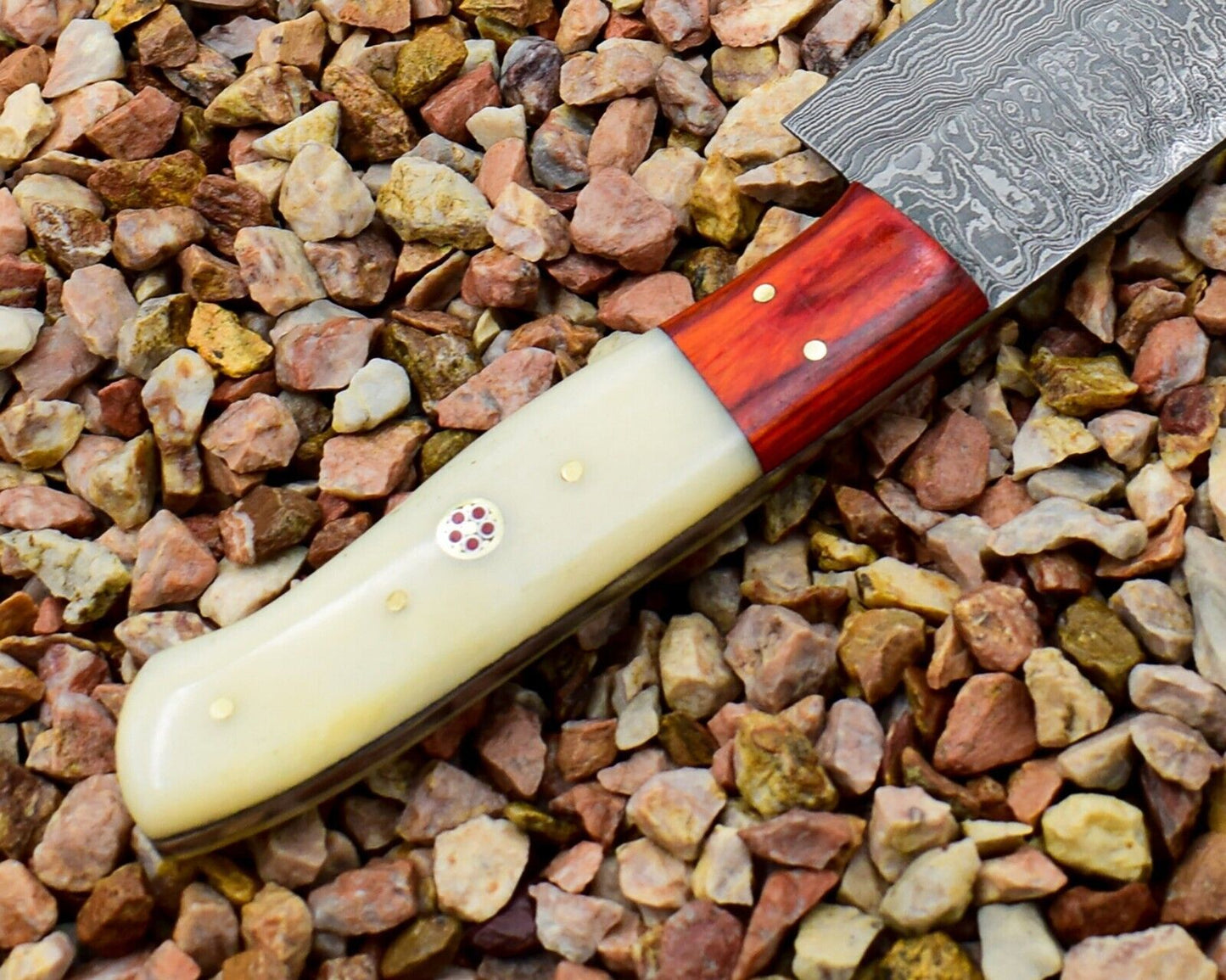 Premium Quality Professional Chef Knife | Handmade Damascus Steel with Bone Handle