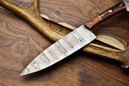 12" Handmade Damascus Steel Full Tang Chef Knife – Professional Kitchen Blade