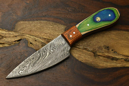 Hand Made Damascus Steel Blade Chef Kitchen Full Tang Knive