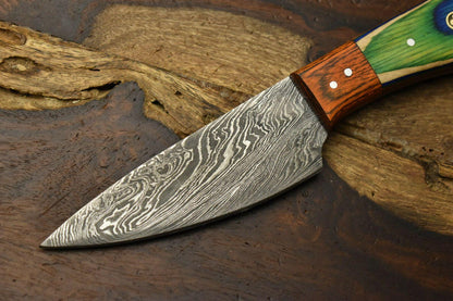 Hand Made Damascus Steel Blade Chef Kitchen Full Tang Knive