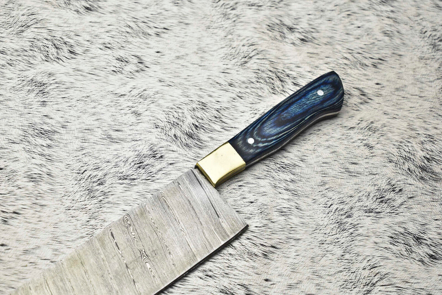 Cutlery Salvation Handmade Damascus Steel Full Tang Kitchen Chef Knife – 11" Blade,Sharpened at 20°