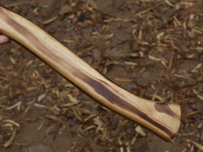 Handmade 18 Inch Viking Tomahawk Axe with Dull Polish Carbon Steel Blade and Ash Wood Handle