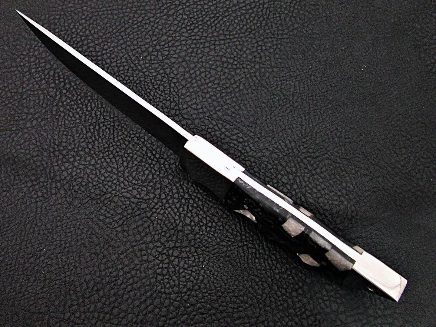 12" Custom D2 Steel Fillet Knife Damascus Bolster Resin Sheet Handle Best Fillet Knife